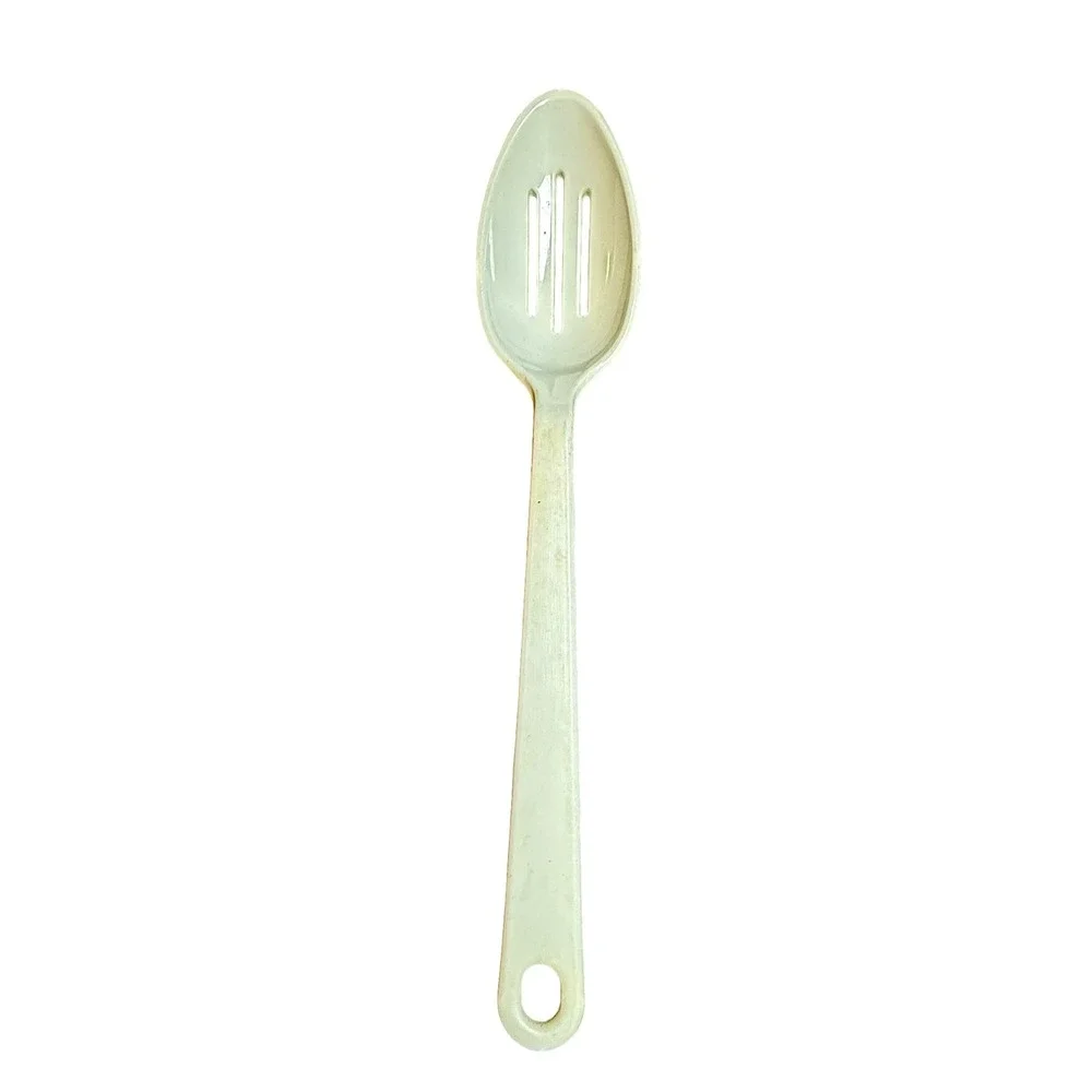 Tailor Made Products White Nylon Slotted Spoon Vintage Kitchen Utensil 11.5
